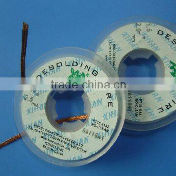 Desoldering wire electronics grade copper braid (absorb solder inside) soldering wick 2.5mm (W) *1.5m (L)