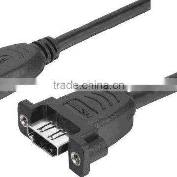 HDMI - 1.4 - Kabel 20cm Lange fur Einbau in Frontplatten HDMI Kupplung auf HDMI - Kupplung (AF/AF)