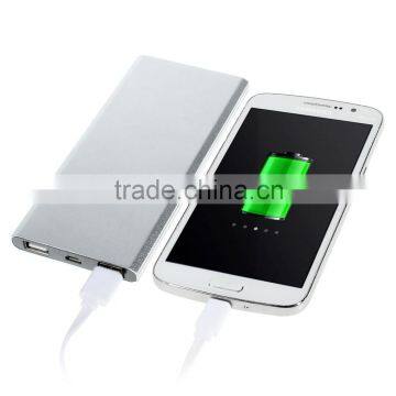 10000mAh Metal Power Bank Charger Dual USB Shake Control for IPhone/for Samsung/for Sony/for HTC/for Xiaomi photo-4