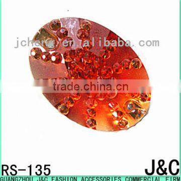 11*16 tea color oval resin stone