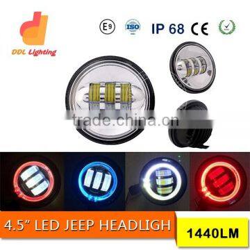 auto parts daytime running 4.5 inch round led headlight 30w led fog lamp for motorcycle