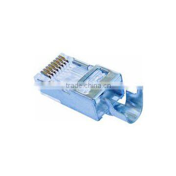 Platinum EZ-RJ45 Shielded Cat 5/6 Connectors w/Ground Clamp