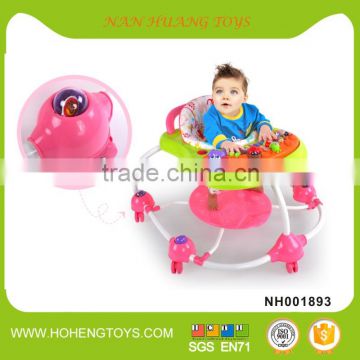 European standard plastic rolling baby walker with keyboard