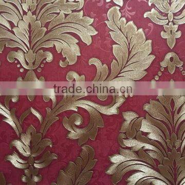 Classic Latest Italy Design Deep Embossed Wallpaper photo-3