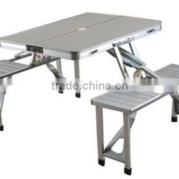 Folding aluminium picnic table