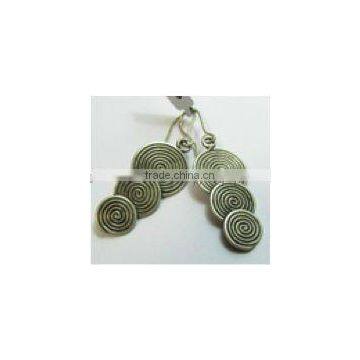 SILVER ROUND EARRINGS 15585