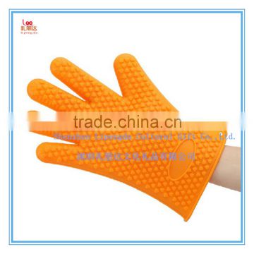 Free mould! Silicone Gloves Perfect For Use As Cooking Gloves Baking Smoking Potholder, wholesale silicone orange gloves