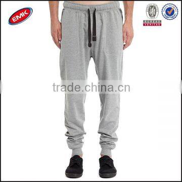 New fashion wholesale custom light grey plaid pockets sport pants for men