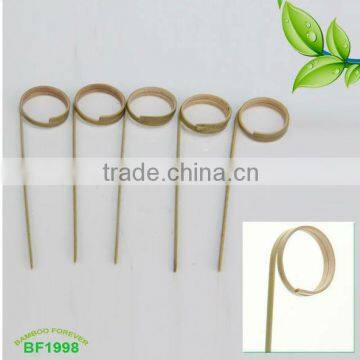 Nature 12cm Natural Bamboo ring cocktail Picks