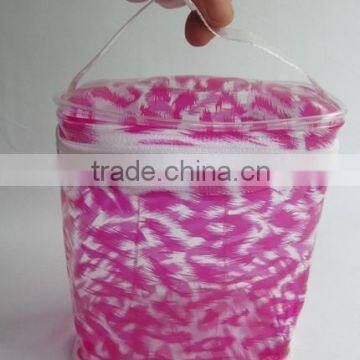 Wholesale clear transparent waterproof cosmetic tote pvc bags packaging