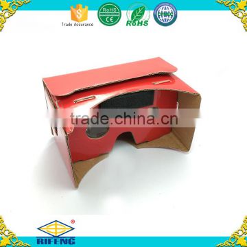 Christmas Google Cardboard V1, Cheap Cardboard VR Sets, Wholesale Google Cardboard Virtual Reality 3d Glasses