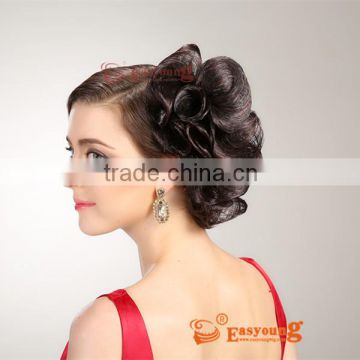 wholesale Rose hair flower, synthetic wigs hen party hair accessories