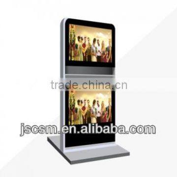 Dual screen 55inch multimedia advertising player lcd ad player digital media player support 1080p for advertising