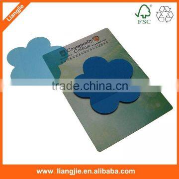 flower shape PET sticky note,transparent Label Sticker