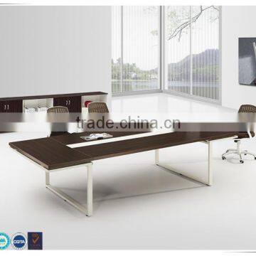 Luxury office executive conference desk with wire management