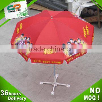 red advertising windproof custom print umbrella manufacturer china