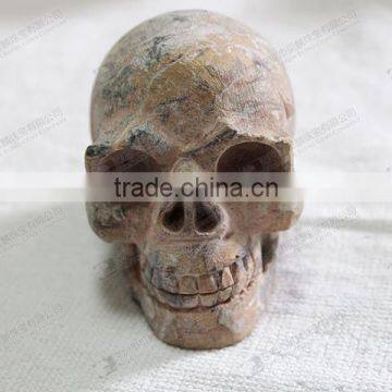 Decoration crafts gemstone skull carving