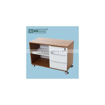 3 Drawer Mobile Office Storage Cabinet With Showcase