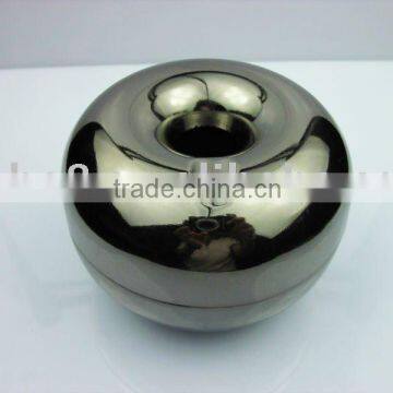 Apple shape metal round ashtray