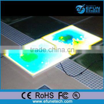 party/nightclub dance liquid flooring,rechargeable light up led liquid tile