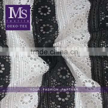 High quality white african Guipure lace embroidery fabric wholesale