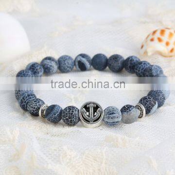 Europe Fashionable 2016 SILVER Bangle Dinosaur Stone Beads Bracelet Jewelry photo-6