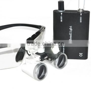 Dentist Dental Surgical Medical Binocular Loupes with LED Head Light Lamp