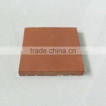 Terracotta red floor tiles