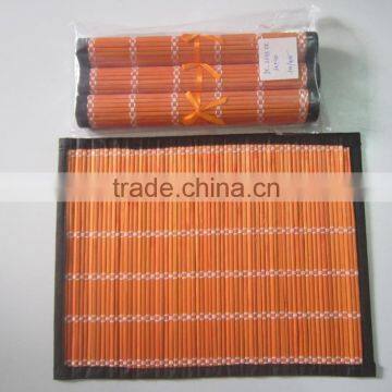Orange bamboo table mat from Vietnam 100% cheapest price