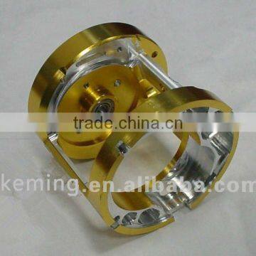 turning OEM gold plated milling aluminum cnc lathe parts