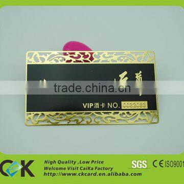 Hollow Out Metal Member Card/VIP Card photo-2