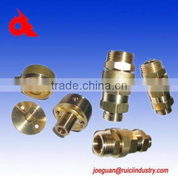 brass machining parts brass hose fittings, connector