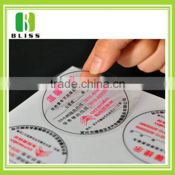 Custom waterproof Print paper adhesive label sticker