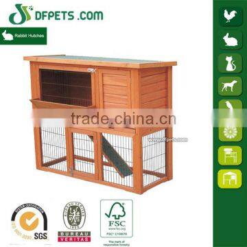 DFPETS DFR042 Handmade Outdoor Wood Hutch Design For Rabbit