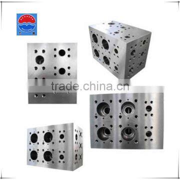 Aluminum hydraulic manifold blocks