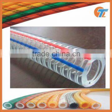 flexible stainless high pressure PVC spiral steel wire hose