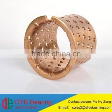 Flange FB090 bush with oil groove inside brass bushing/FB092 bronze sleeve/full copper material oiless slide Bushing