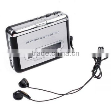 Tape to PC USB Cassette-to-MP3 Converter Capture Audio Music Player