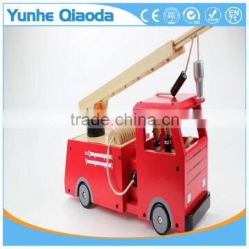 Fire Truck Toy , Extending Ladder and Water Pump Hose to Shoot Water, Bump and Go photo-6