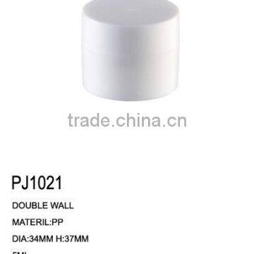 Double Wall Cylindrical Plastic Jar