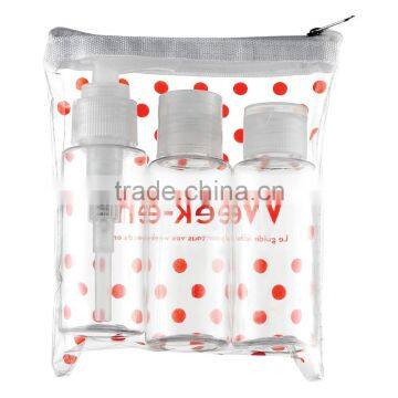 YUHUI Clear Wash Kit _2NUL_Set of 5 Bottles -Travel Organizer Empty Bottle Set photo-5