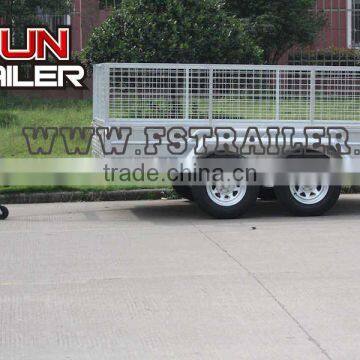 Hot Selling Weled Tandem Cage Trailer 10x6/12x6