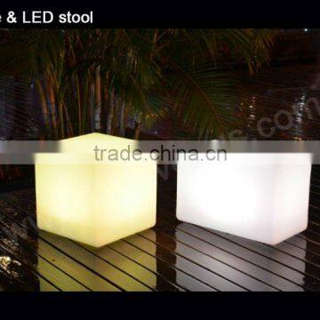 Remote control LED luminous cube seat, bench,chair, sedia, SILLA