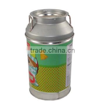 wholesale round candy milk tin box