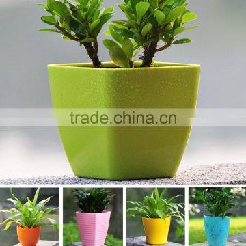 Garden supplies attractive colorful plastic wholesale flower pots