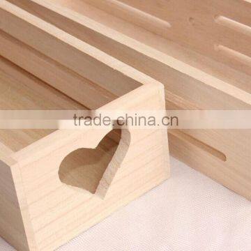 Decorative Small Shabby Chic Garden Wooden Fruit Boxes Vegetable Apple Crate photo-4