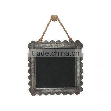 Metal Decorative Blackboard Wall Chalkboard Wall Plaque with Blackboard