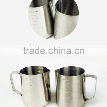 Stainless Steel Milk Cup Milk Frothing Pitcher 12oz Stainless Steel Milk Pot photo-6