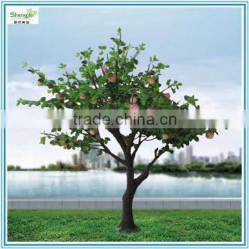 Artificial mini fiberglass LED apple tree