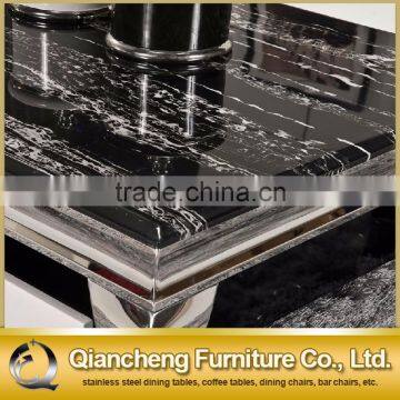 Silver 304 Stainless Steel Metal Side Table French Style photo-3